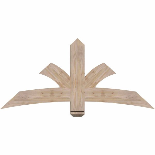 Ekena Millwork Davenport Smooth Timber Gable Bracket, Douglas Fir, 60"W x 27"H x 3 1/2"D x 5 1/2"F, 11/12 Pitch GBW060X27X0406DAV00SDF - main